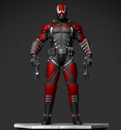 Grendel Knight Red Hood Archivo Stl Para Impresion 3D