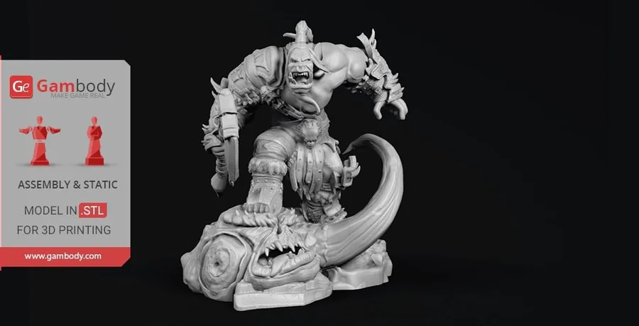 Grommash Hellscream Archivo STL Impresión 3D