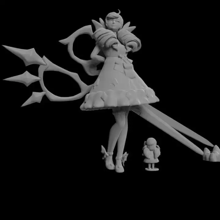 Gwen League Of Legends Archivo Stl Para Impresion 3D