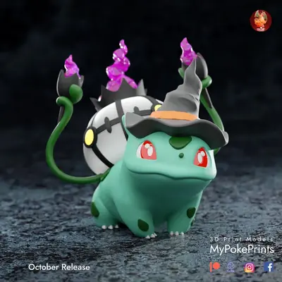Halloween Bulbasaur Archivo Stl Para Impresion 3D