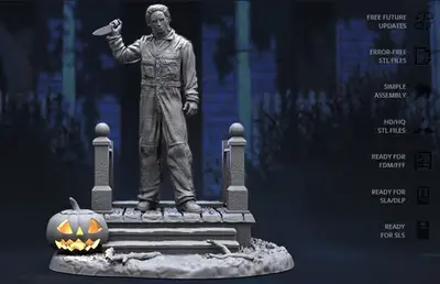 Halloween Michael Myers G Archivos Stl Para Impresión 3d