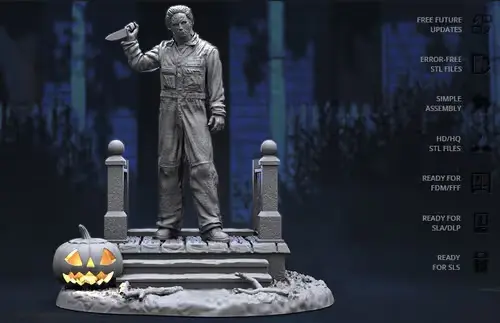 Halloween Michael Myers G Archivos Stl Para Impresión 3d