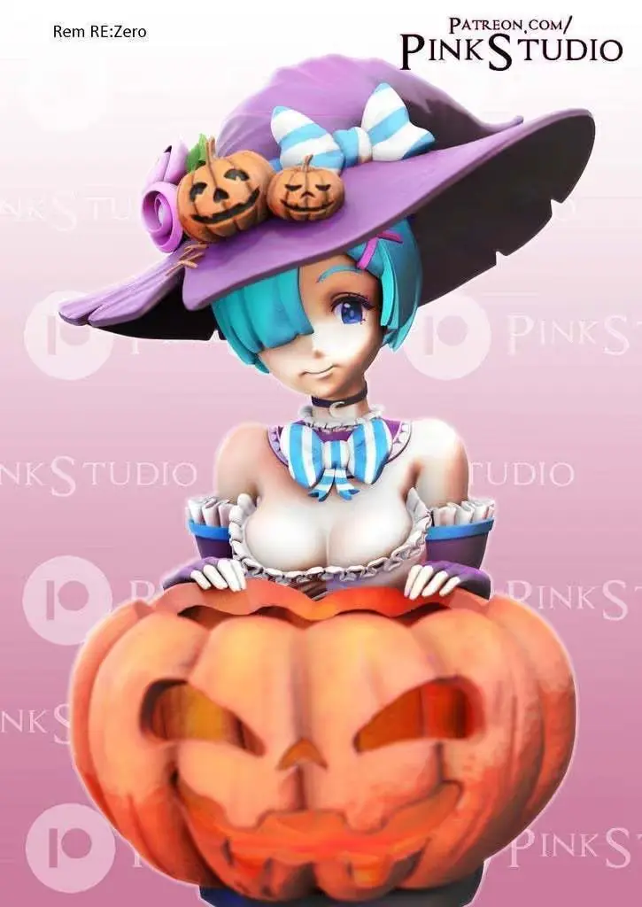 Halloween Rem Re Zero Archivo Stl Obj Para Impresion 3D