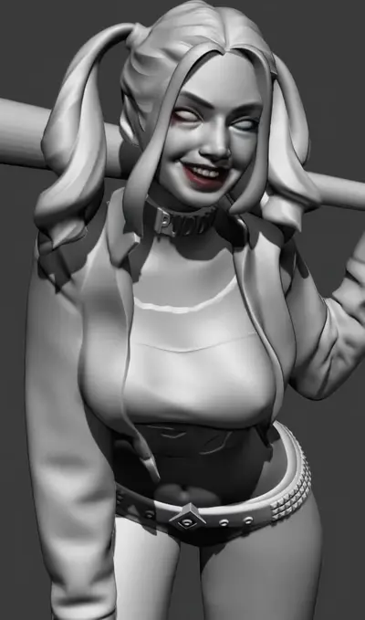 Harley Quinn Archivo Stl Para Impresion 3D