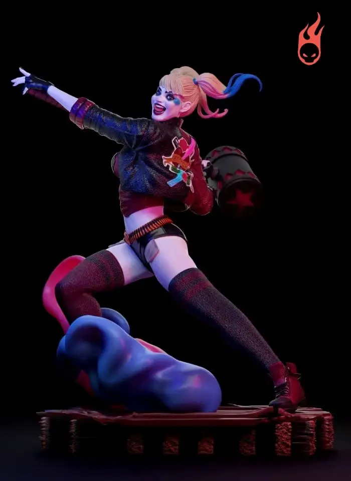 Harley Quinn Archivo Stl Para Impresion 3D