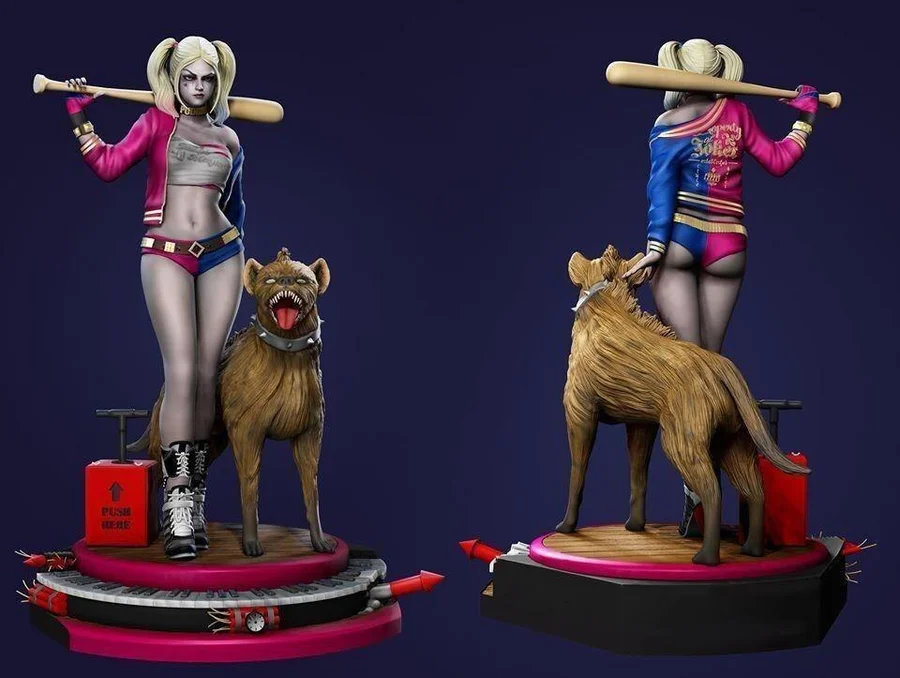 Harley Quinn Birds of Prey Archivo STL Impresión 3D