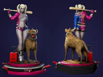 Harley Quinn Birds Of Prey Archivo Stl Para Impresion 3D