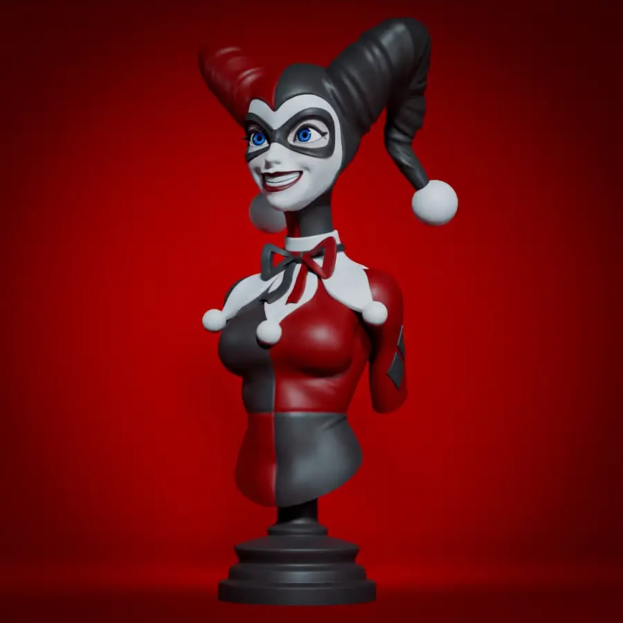 Harley Quinn Busto Archivo Stl Para Impresion 3D
