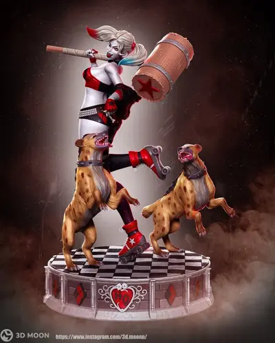 Harley Quinn Dud y Lou Archivo STL OBJ para Impresion 3D