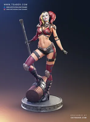 Harley Quinn Statue Archivo STL Impresión 3D