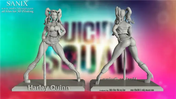 Harley Quinn Stl Archivo Stl Para Impresion 3D