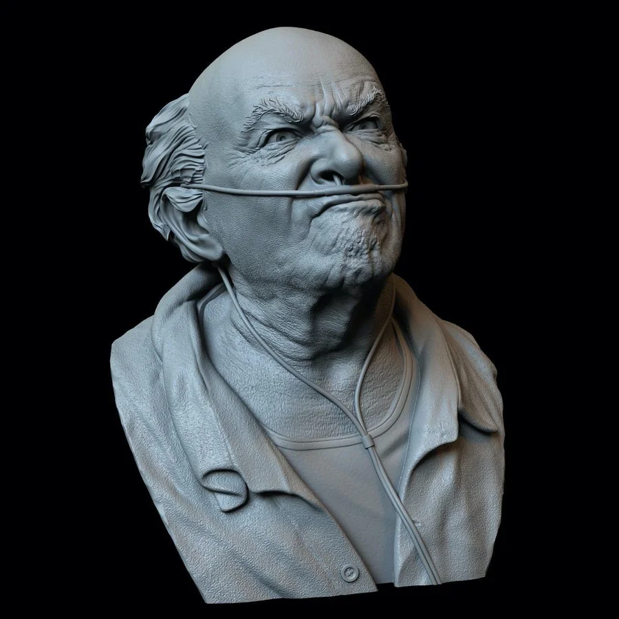 Hector Salamanca From Breaking Bad Busto Archivo STL Impresión 3D