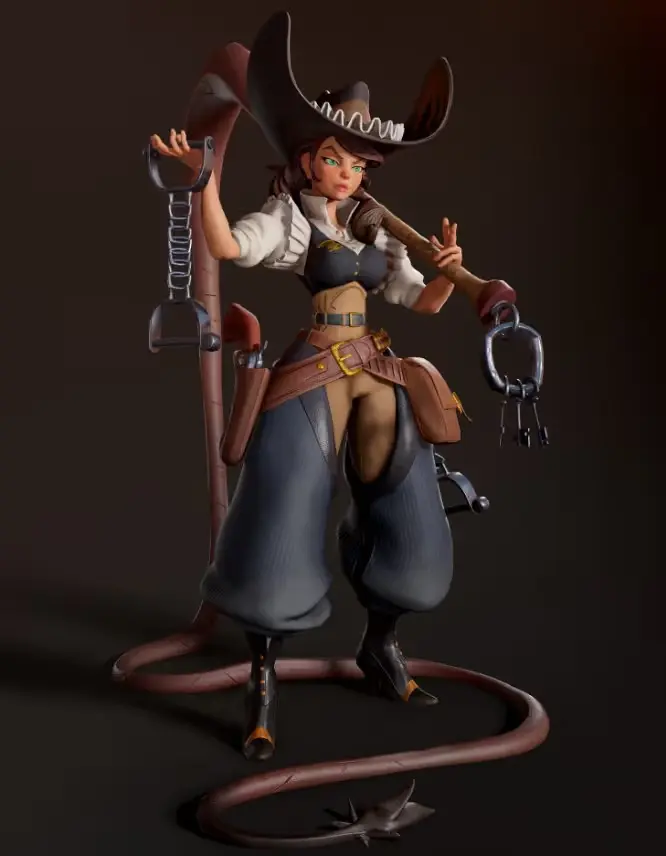 Helen The Deputy Wild West Archivo Stl Para Impresion 3D