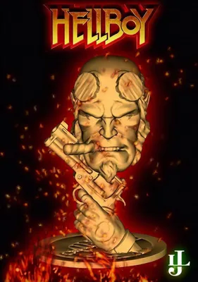 Hellboy Bust 2 Archivo STL Impresión 3D