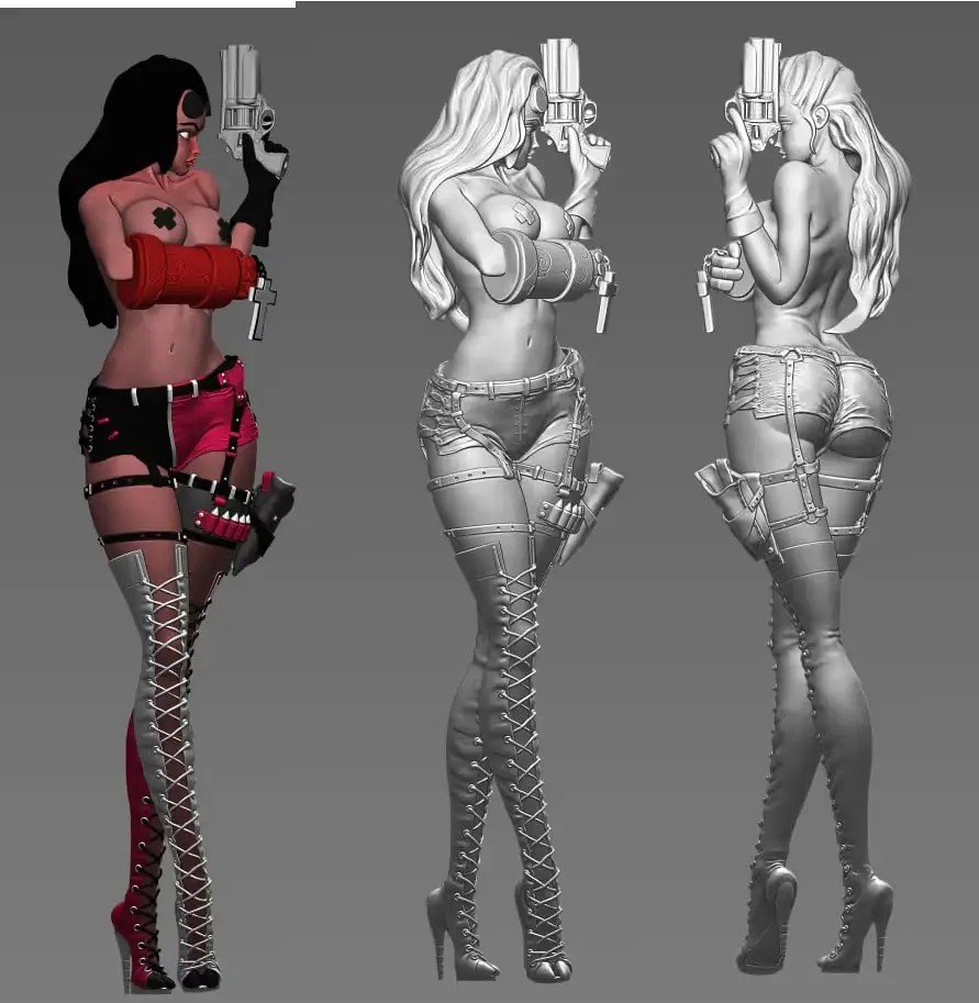 Hellgirlstl Archivo Stl Para Impresion 3D