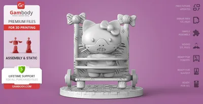 Hello Hannibal Kitty Archivo STL Impresión 3D