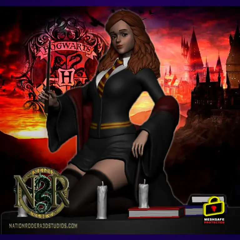 Hermione Granger Harry Potterarchivo Stl Para Impresion 3D