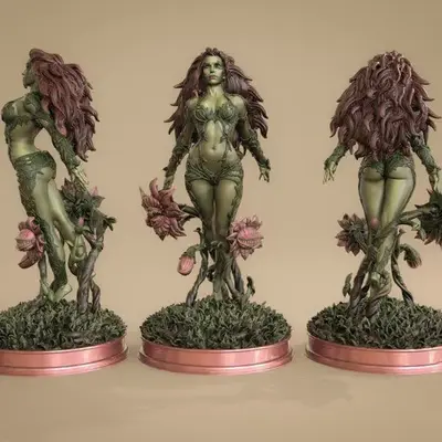 Hiedra Venenosa Poison Ivy Archivo STL OBJ para Impresion 3D