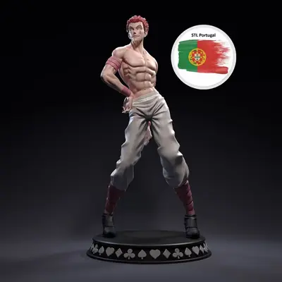 Hisoka Hunter X Hunter Archivo STL OBJ para Impresion 3D