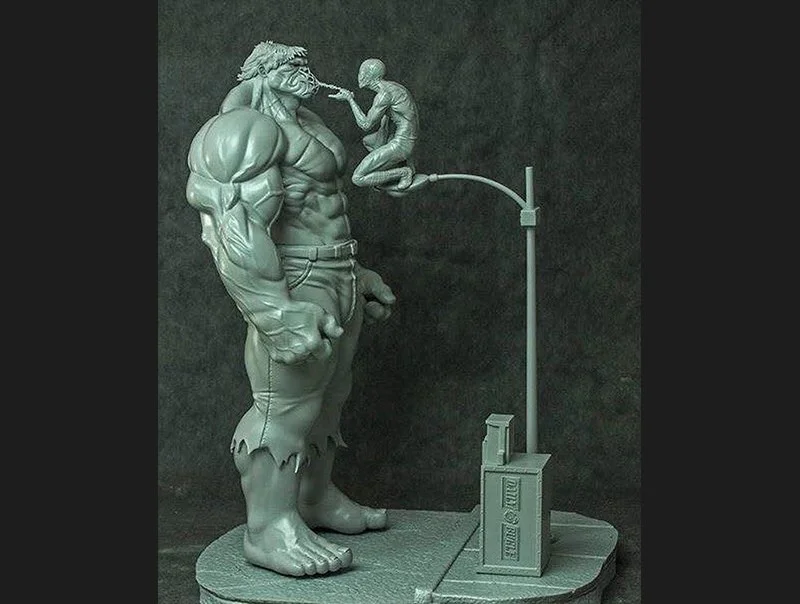 Hulk Spidey Diorama Archivo STL Impresión 3D