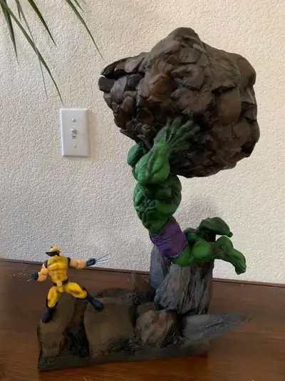 Hulk Vs Wolverine Archivo Stl Obj Para Impresion 3D