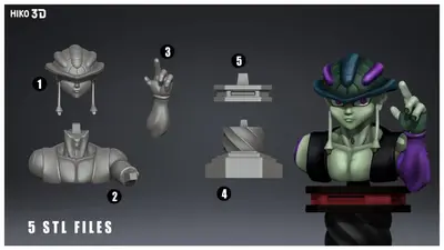 Hunter X Hunter Meruem Busto Archivo Stl Para Impresion 3D