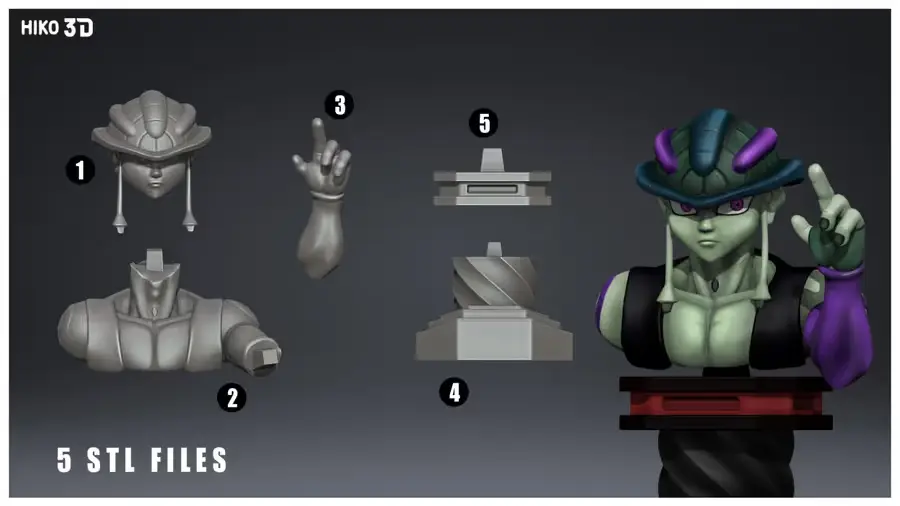 Hunter X Hunter Meruem Busto Archivo Stl Para Impresion 3D