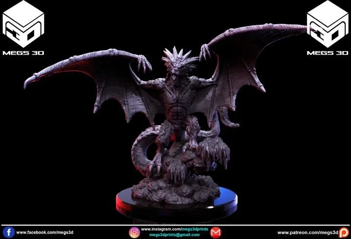 Ice Dragon Archivo STL Impresión 3D