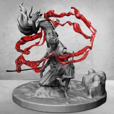 Ichigo Bleach Archivo STL OBJ para Impresion 3D