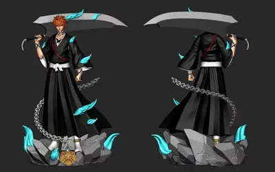 Ichigo Bleach Horizon Lite Archivo Stl Para Impresion 3D