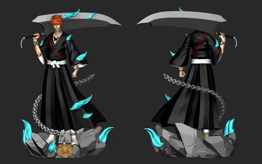 Ichigo Bleach Horizon Lite Archivo Stl Para Impresion 3D