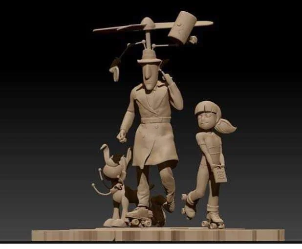 Inspector Gadget Archivo STL Impresión 3D