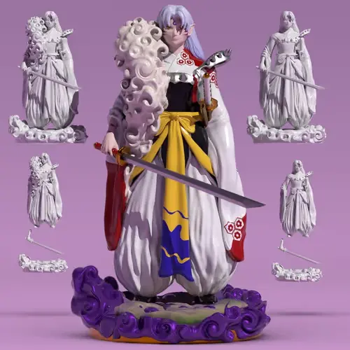 Inuyasha Sesshomaru Jc Archivos Stl Para Impresión 3d