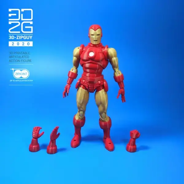Iron Man Articulado Archivo Stl Obj Para Impresion 3D