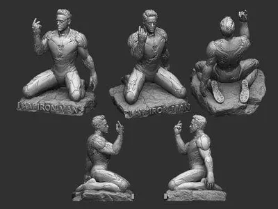 Iron Man Guante Escena Snap Archivo STL Impresión 3D