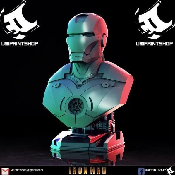 Iron Man (headbust) Archivo STL Impresión 3D