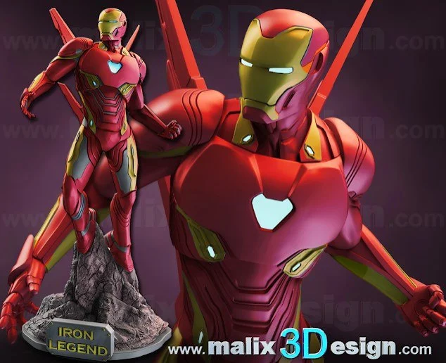 Iron Man Legend Archivo STL Impresión 3D