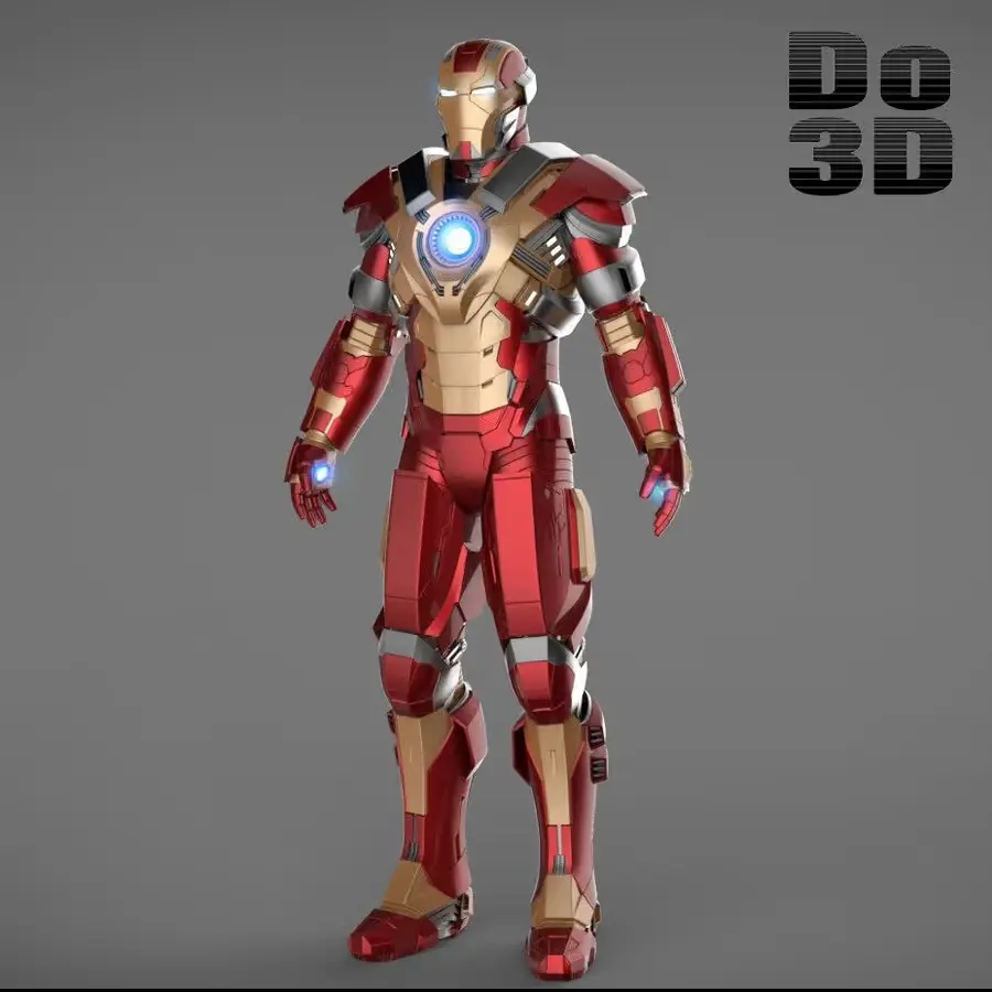 Iron Man Mark 17 Archivo STL OBJ para Impresion 3D