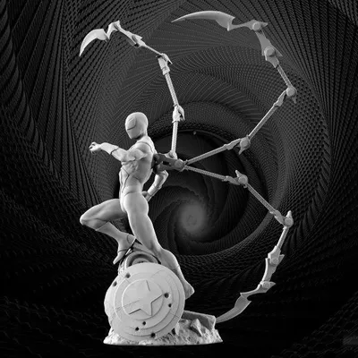 Iron Spider Archivo STL Impresión 3D