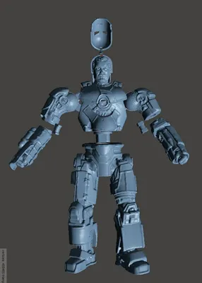 Ironman Mark 1 Inspirited Articulated Archivo STL Impresión 3D