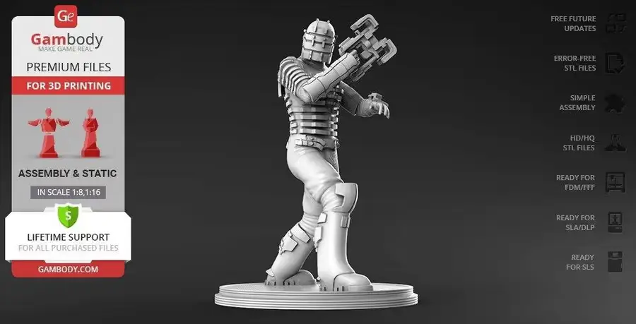 Isaac Clarke (Dead Space) Archivo Stl Para Impresion 3D