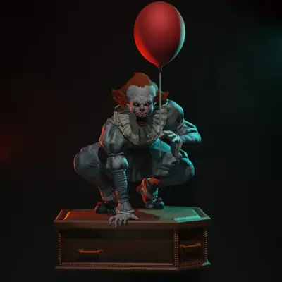 It Pennywise Stl/obj Para Impresión 3d