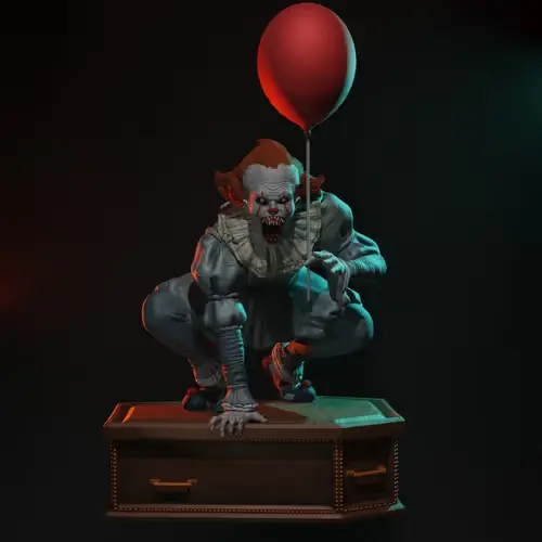 It Pennywise Stl/obj Para Impresión 3d