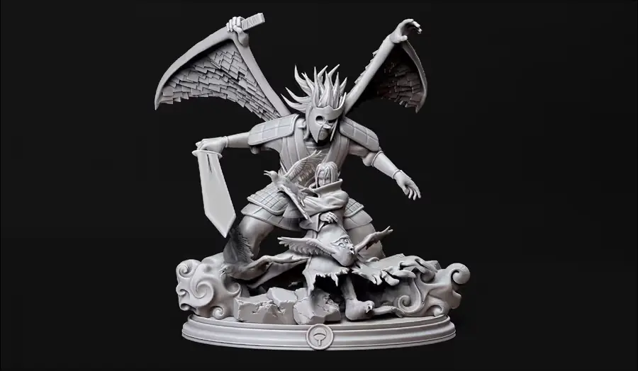 Itachi Susano Naruto Archivo STL OBJ para Impresion 3D