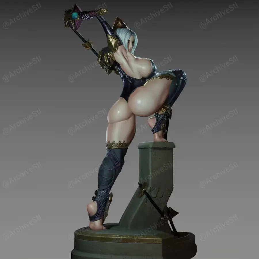 Ivy Valentine Archivo STL OBJ para Impresion 3D