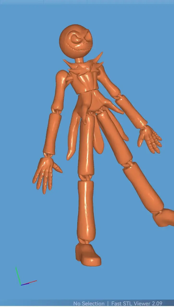 Jack Skelligton Flexi Archivo STL OBJ para Impresion 3D