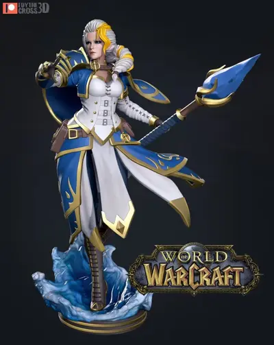Jaina Proudmoore Archivo Stl Obj Para Impresion 3D