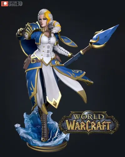 Jaina Proudmoore Warcraft Archivo Stl Para Impresion 3D