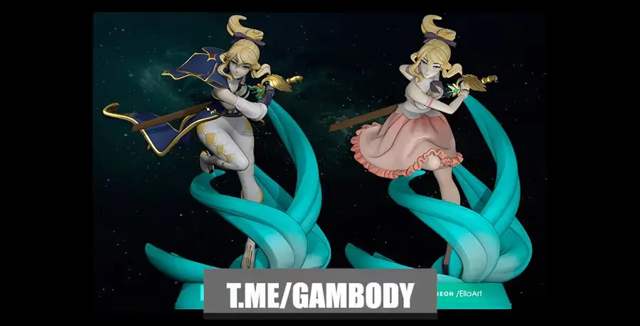 Jean Genshin Impact Archivo Stl Para Impresion 3D