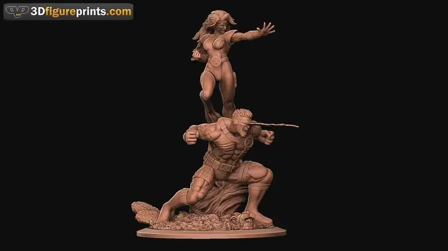 Jean Grey Ciclope Xmen Archivo STL OBJ para Impresion 3D